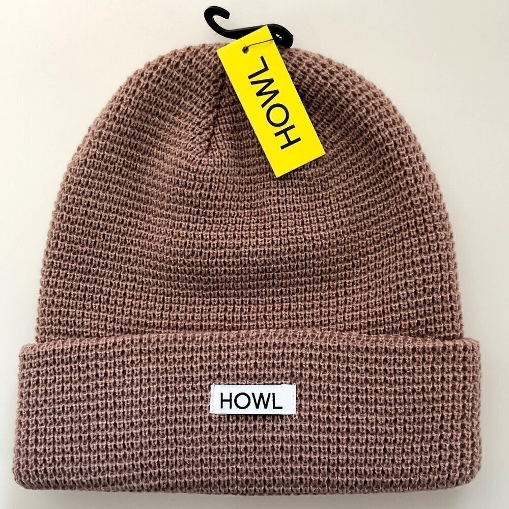 HOWL Supply Waffle Beanie – Pink / Mauve (One Size)